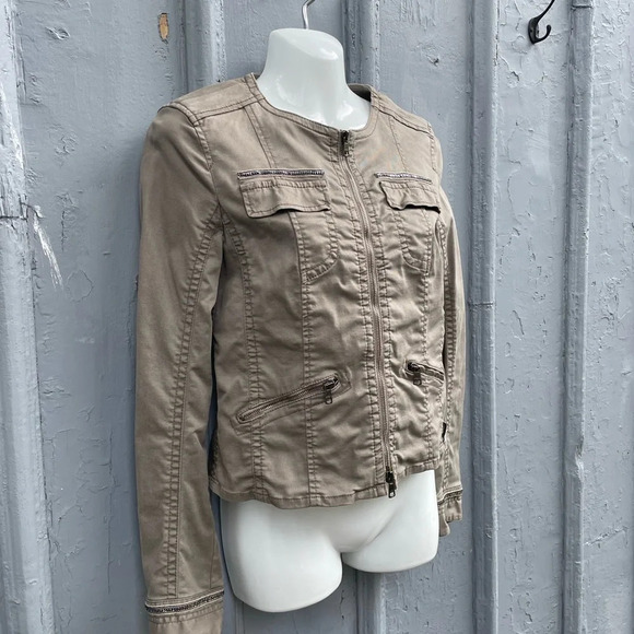 Marc Cain khaki jacket, size N3 (US 8) - Picture 3 of 11